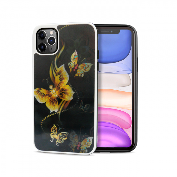 Wholesale iPhone 11 Pro (5.8in) 3D Dynamic Change Lenticular Design Case (Butterfly)